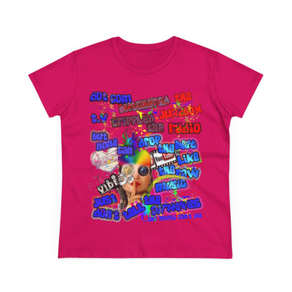 drop the beat - Women's Midweight Cotton Tee