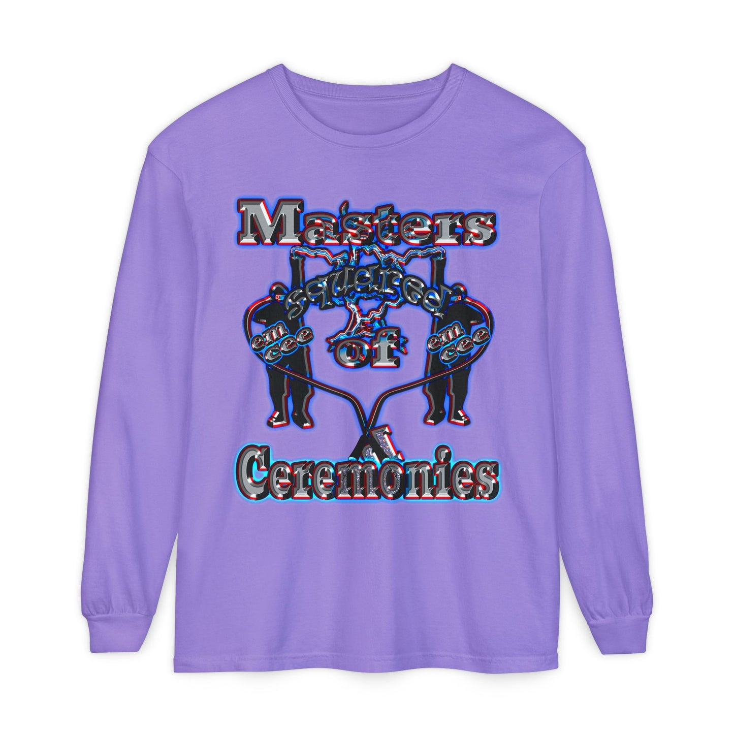 em cee squared - Unisex Garment-dyed Long Sleeve T-Shirt