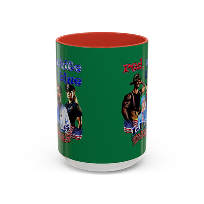 rw&b lives matter - Accent Mug (dark green)