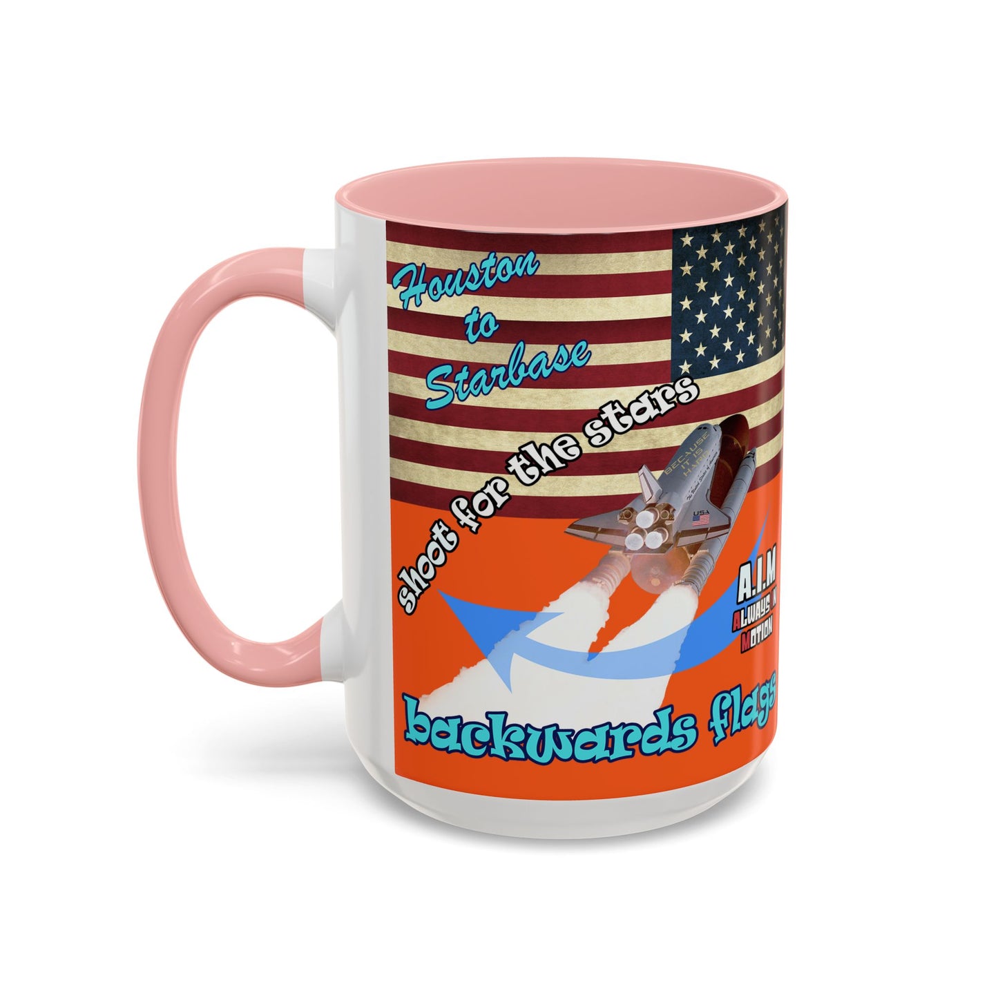 shoot for the stars - Accent Mug (orange)