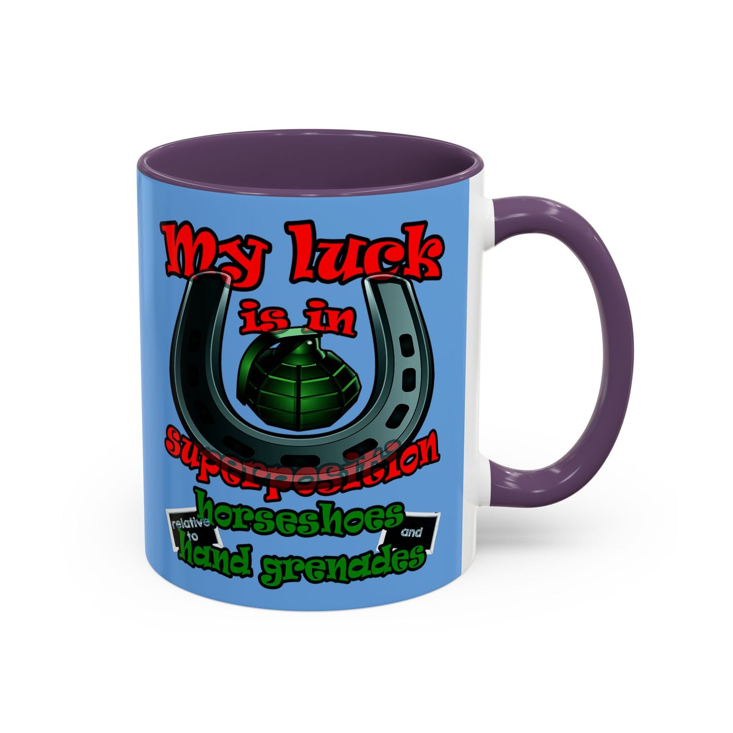 my luck - Accent Mug (light blue)