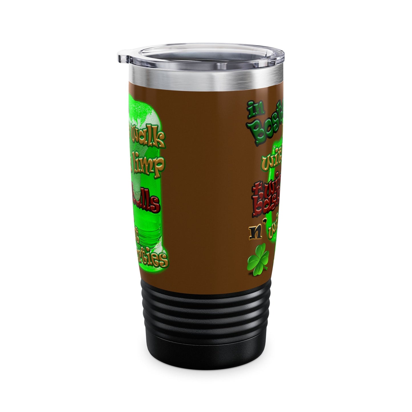 celtics logo - Ringneck Tumbler, 20oz (brown)