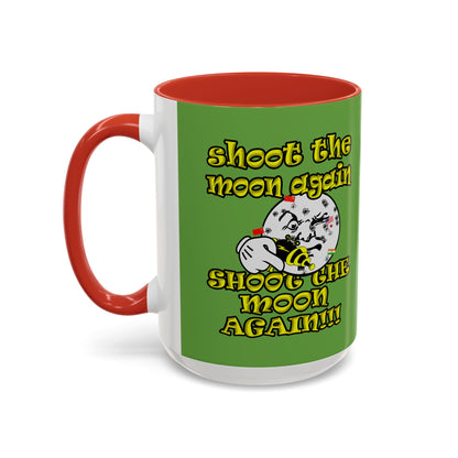 shoot the moon again - Accent Mug (green)