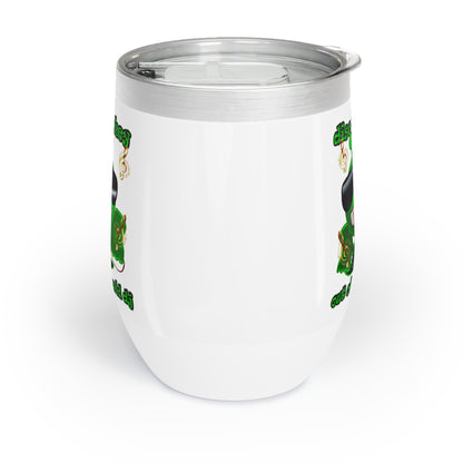 disc jockey - Chill Wine Tumbler (white)