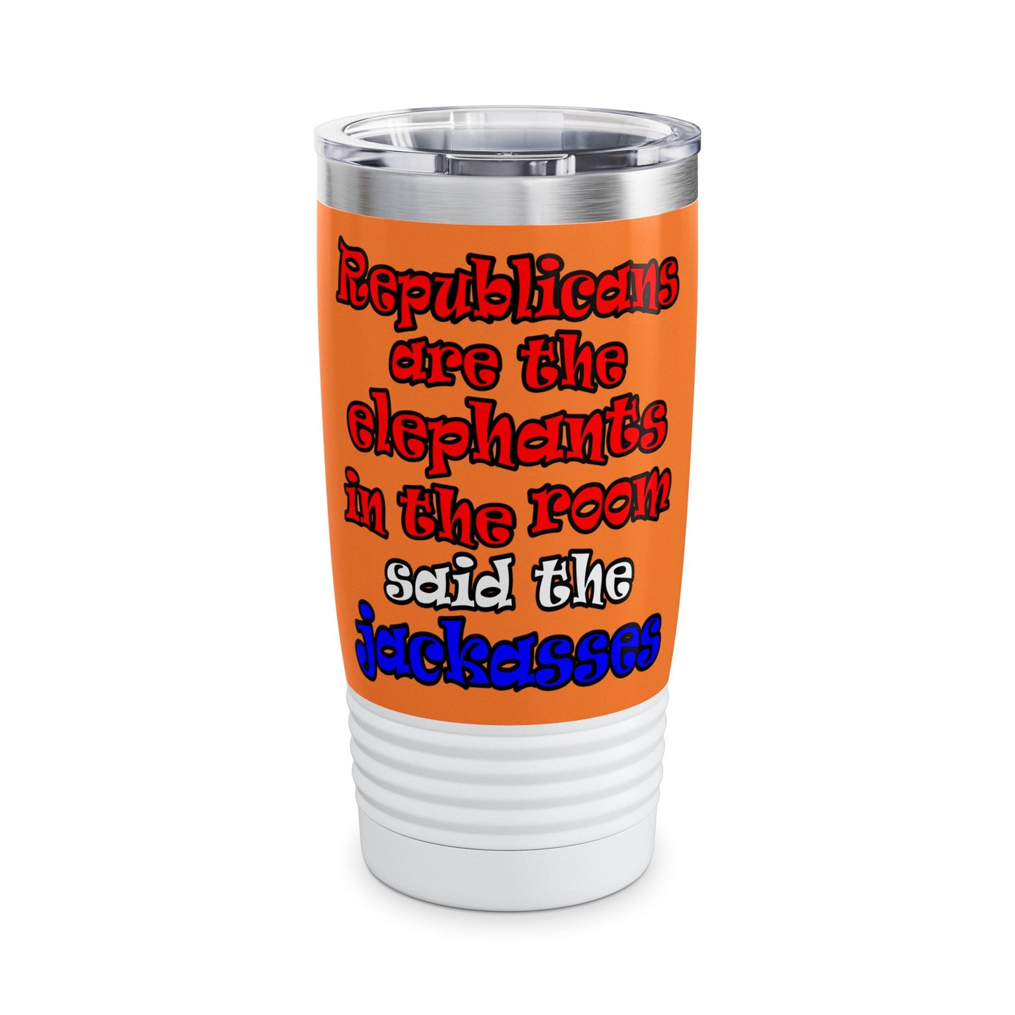 donkeys and elephants - Ringneck Tumbler, 20oz (crusta)