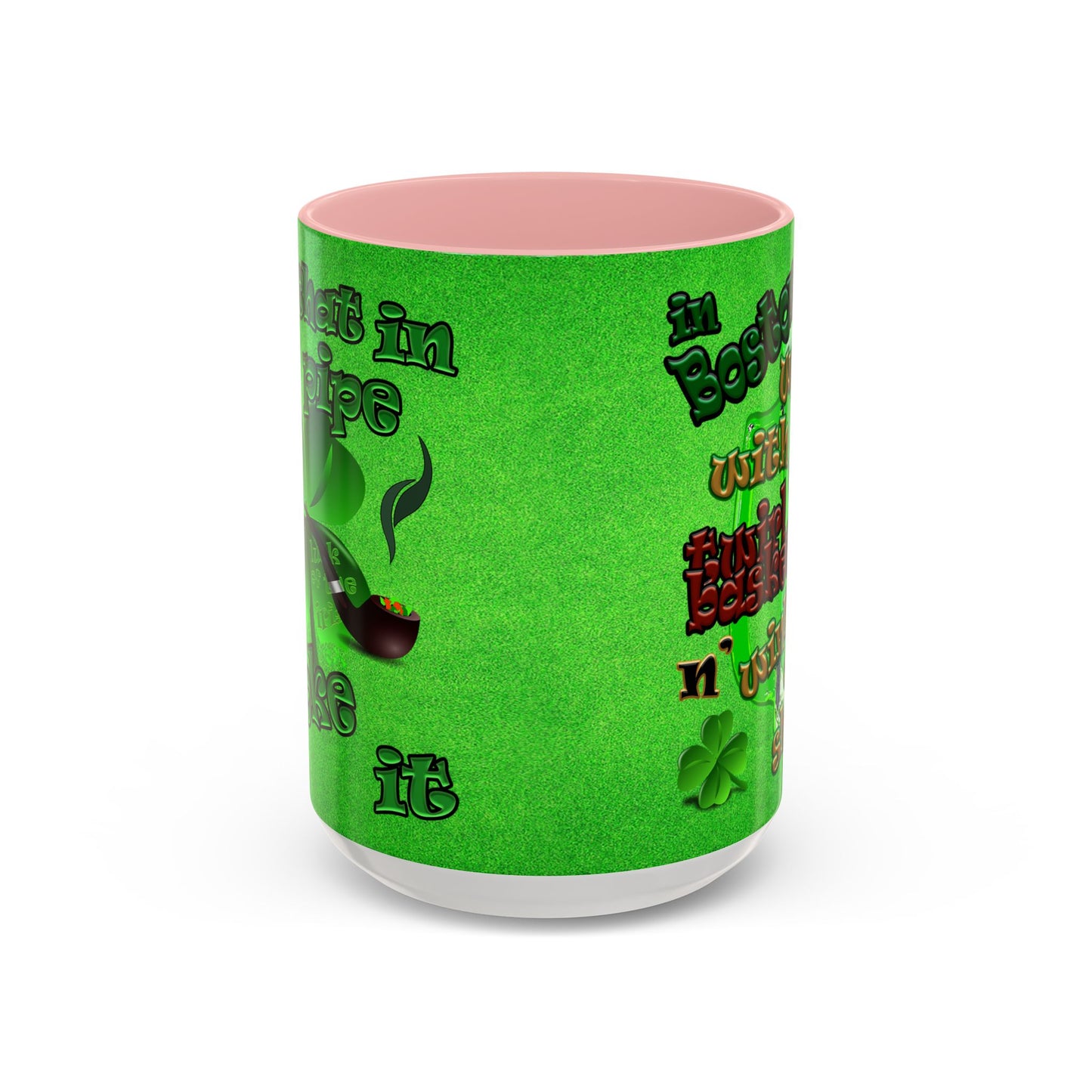 celtics logo - Accent Mug (green turf)