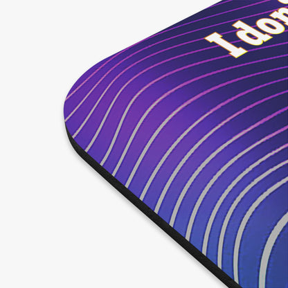 I don't care that your grey - Mouse Pad (Rectangle) (purple wave)