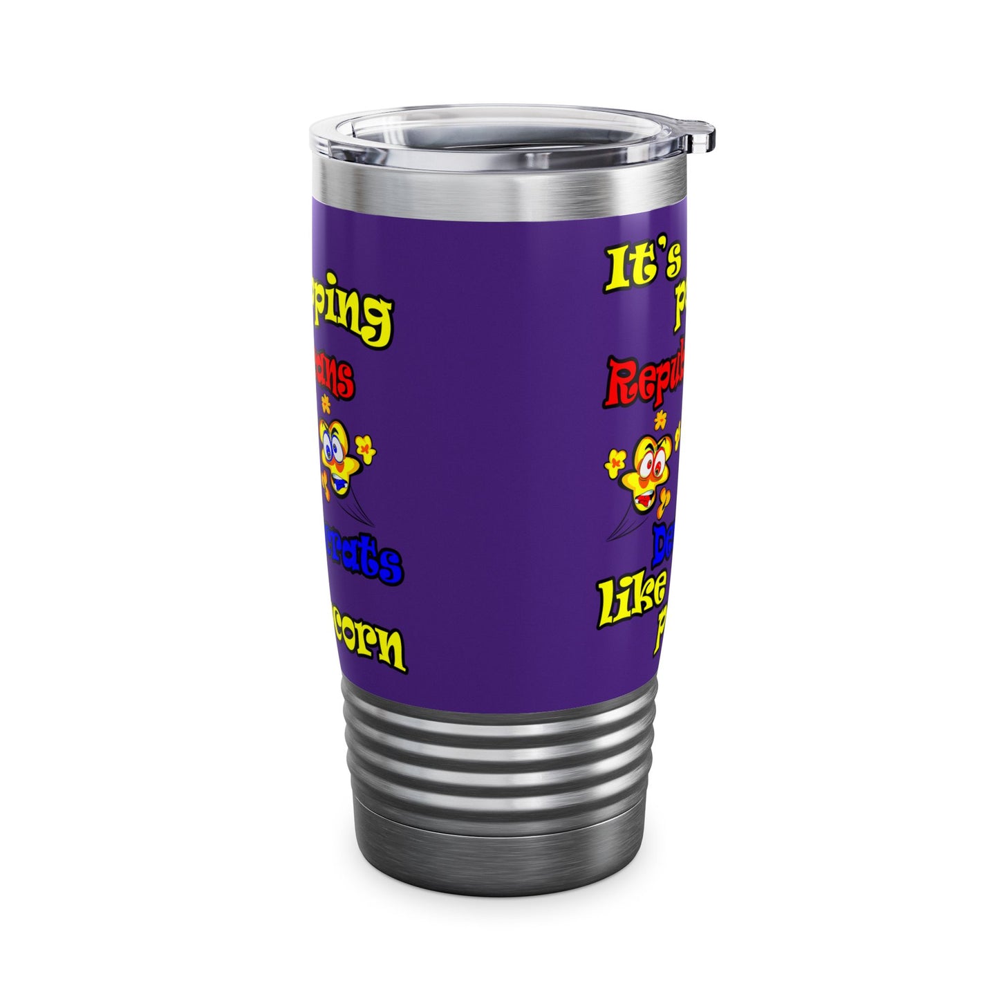 popping like popcorn - Ringneck Tumbler, 20oz (purple)