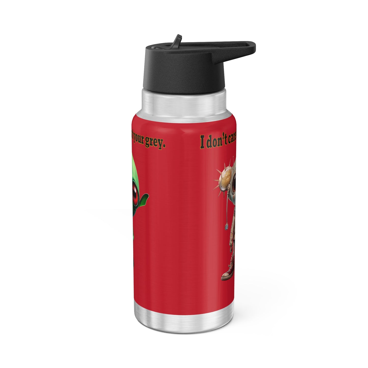 I don't care that your grey - Gator Tumbler, 32oz (dark red)