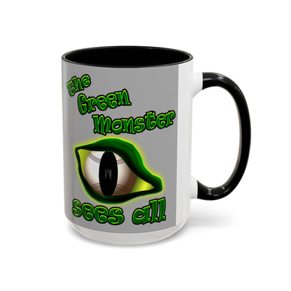 green monster - Accent Mug (light grey)