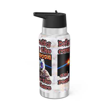 defy conquer reach - Gator Tumbler, 32oz  (white marble)