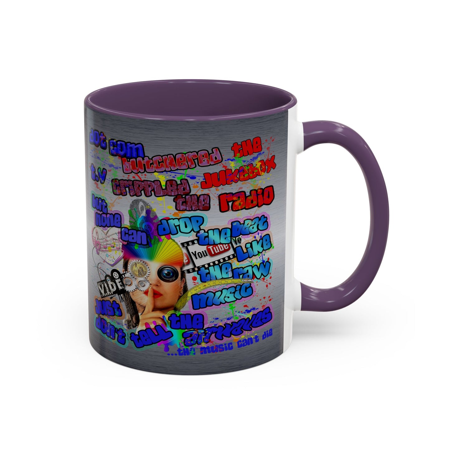 drop the beat - Accent Mug (brushed nickel)