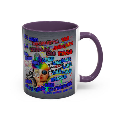drop the beat - Accent Mug (brushed nickel)