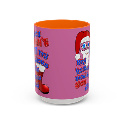 santa's shoes - Accent Mug (light pink)