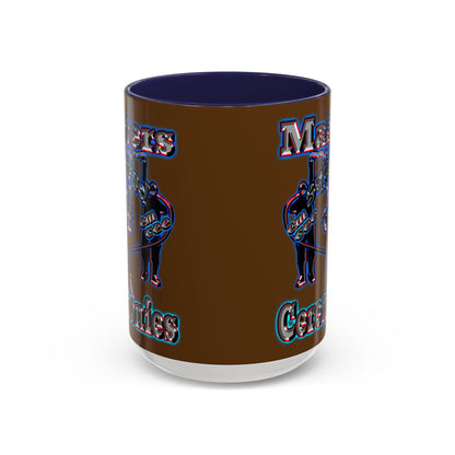 em cee squared - Accent Mug (brown)