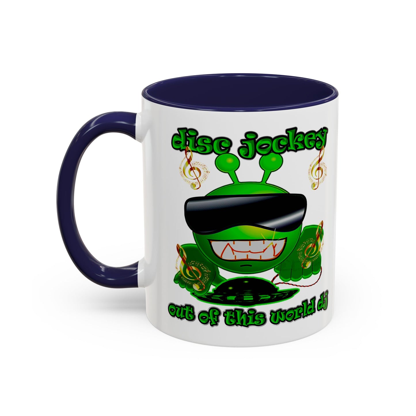 disc jockey - Accent Mug (white)