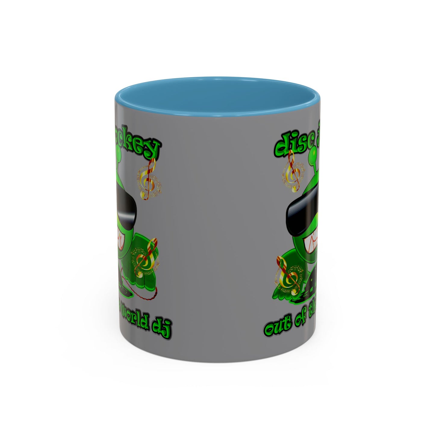 disc jockey - Accent Mug (grey)