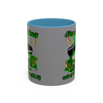disc jockey - Accent Mug (grey)
