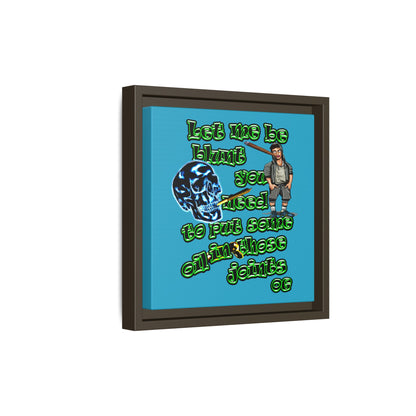 og - framed canvas art (turquoise)