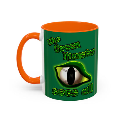green monster - Accent Mug (dark green)