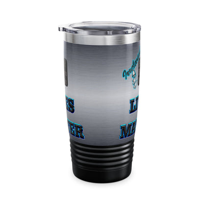 irrelevant - Ringneck Tumbler, 20oz (brushed nickel)