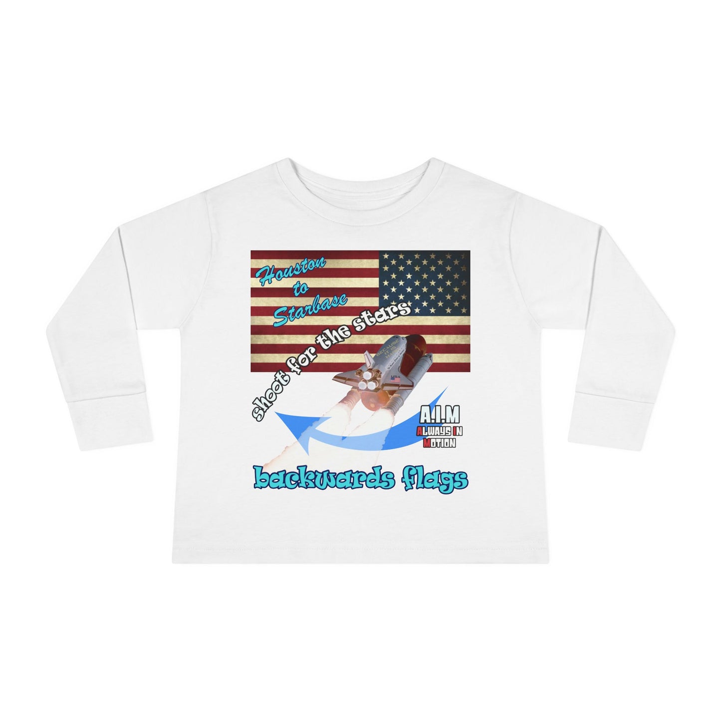 shoot for the stars - Toddler Long Sleeve Tee
