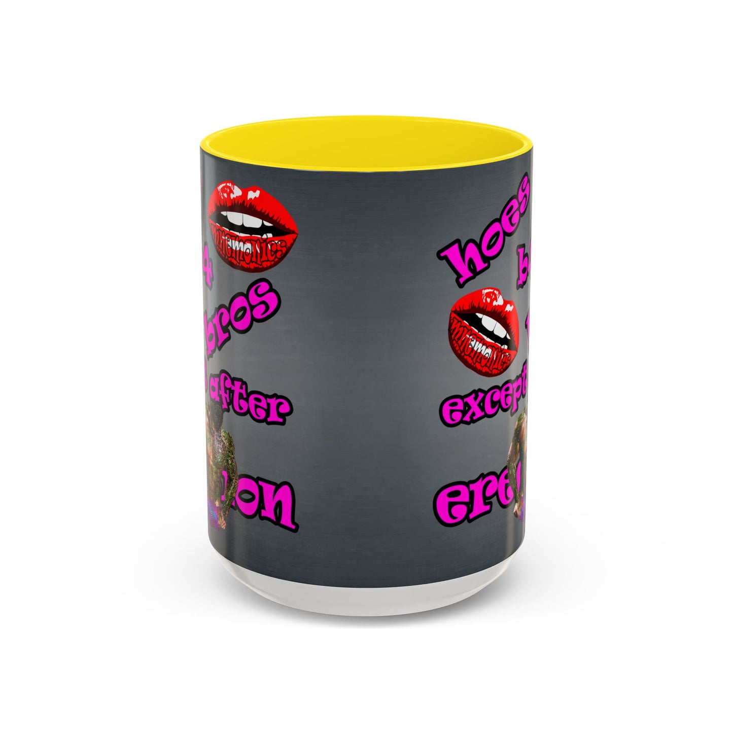 hoes b4 bros - Accent Mug (grey-light grey)