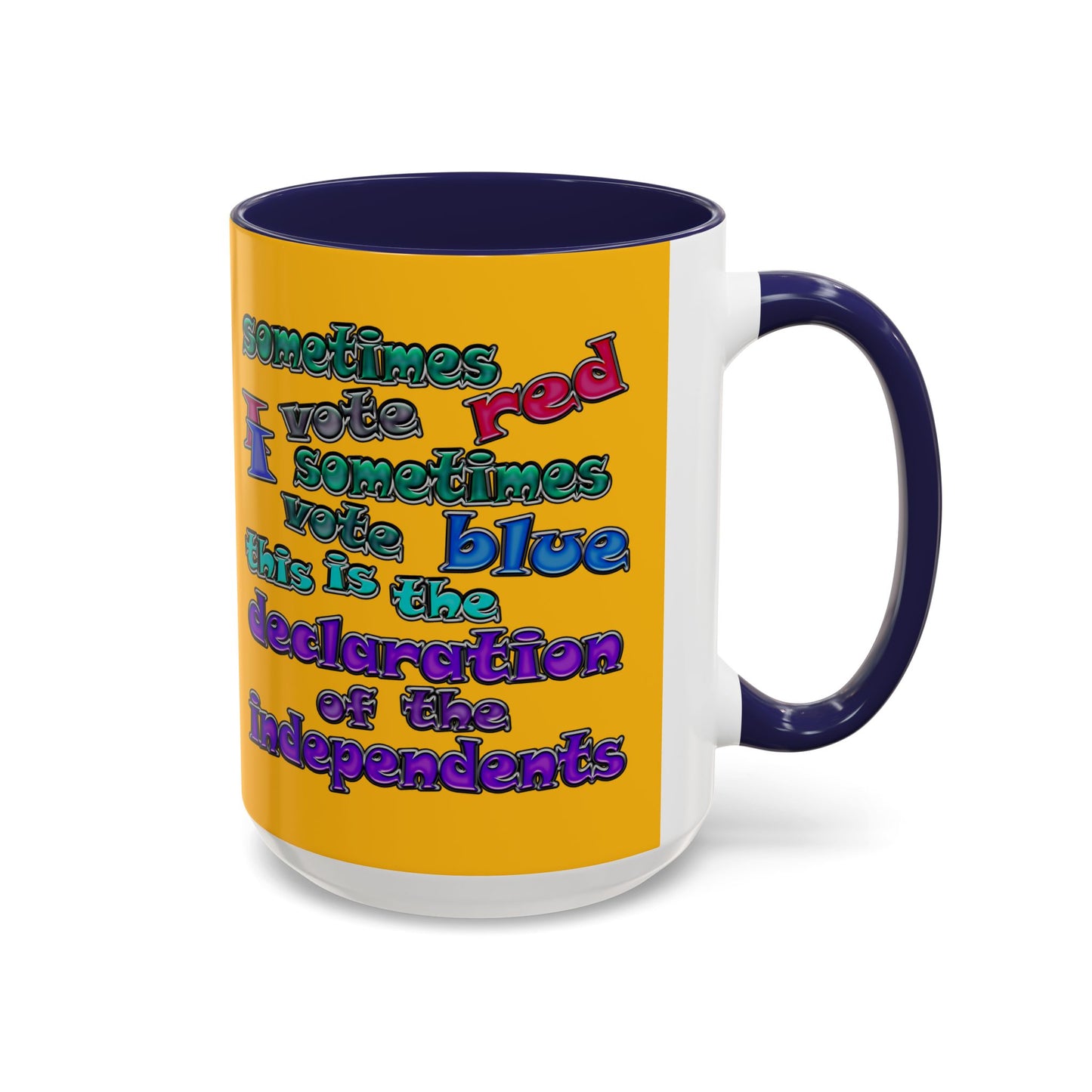 declaration of the independents - Accent Mug (yellow)