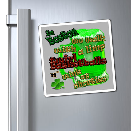 celtics logo - Magnets - (light grey)
