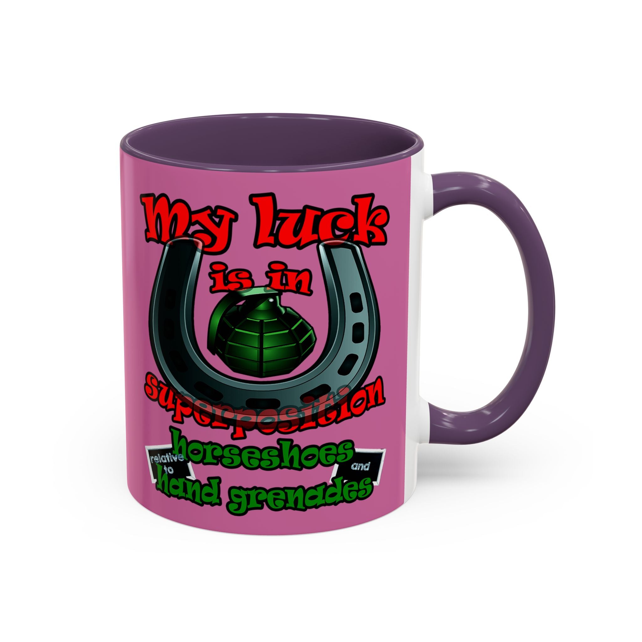 my luck - Accent Mug (light pink)