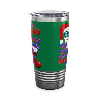 santa's shoes - Ringneck Tumbler, 20oz (dark green)