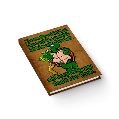 turtle race - journal-lined (brown papyrus)