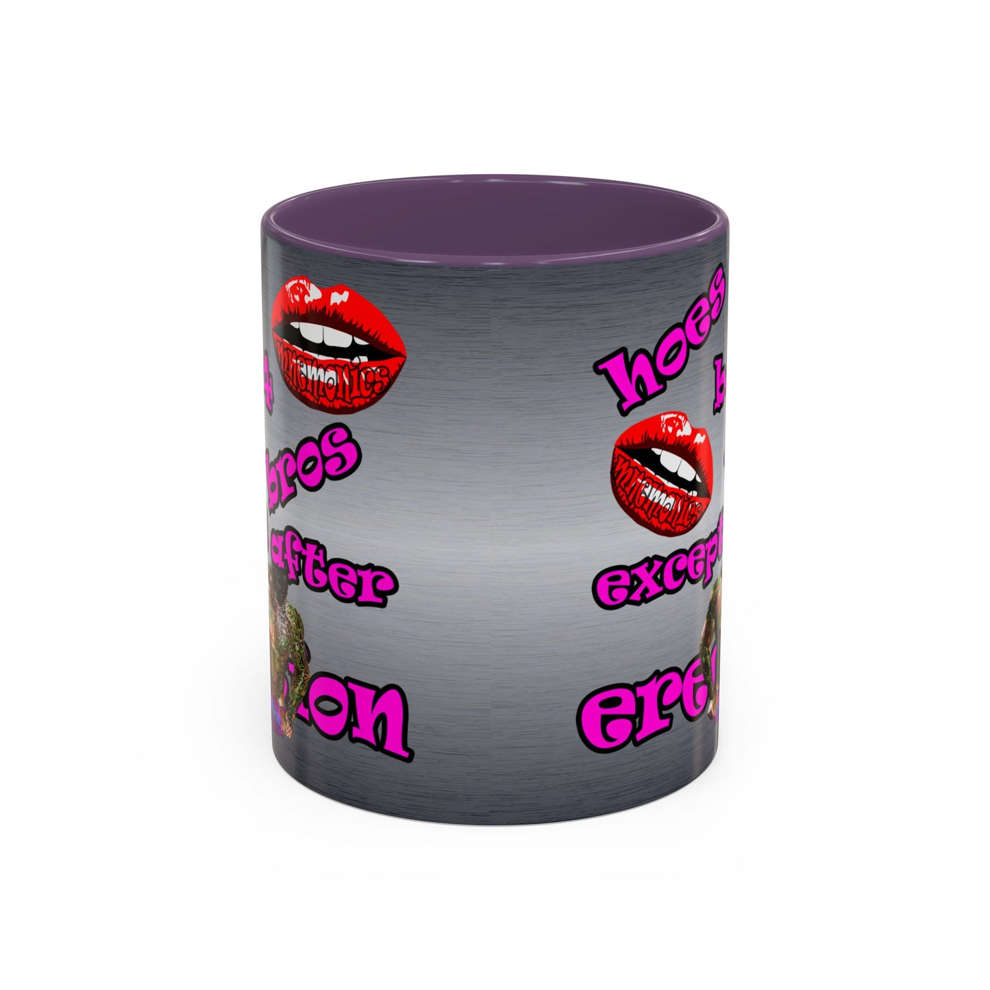 hoes b4 bros - Accent Mug (brushed nickel)