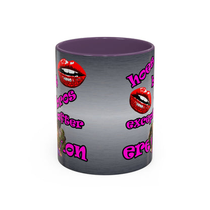 hoes b4 bros - Accent Mug (brushed nickel)