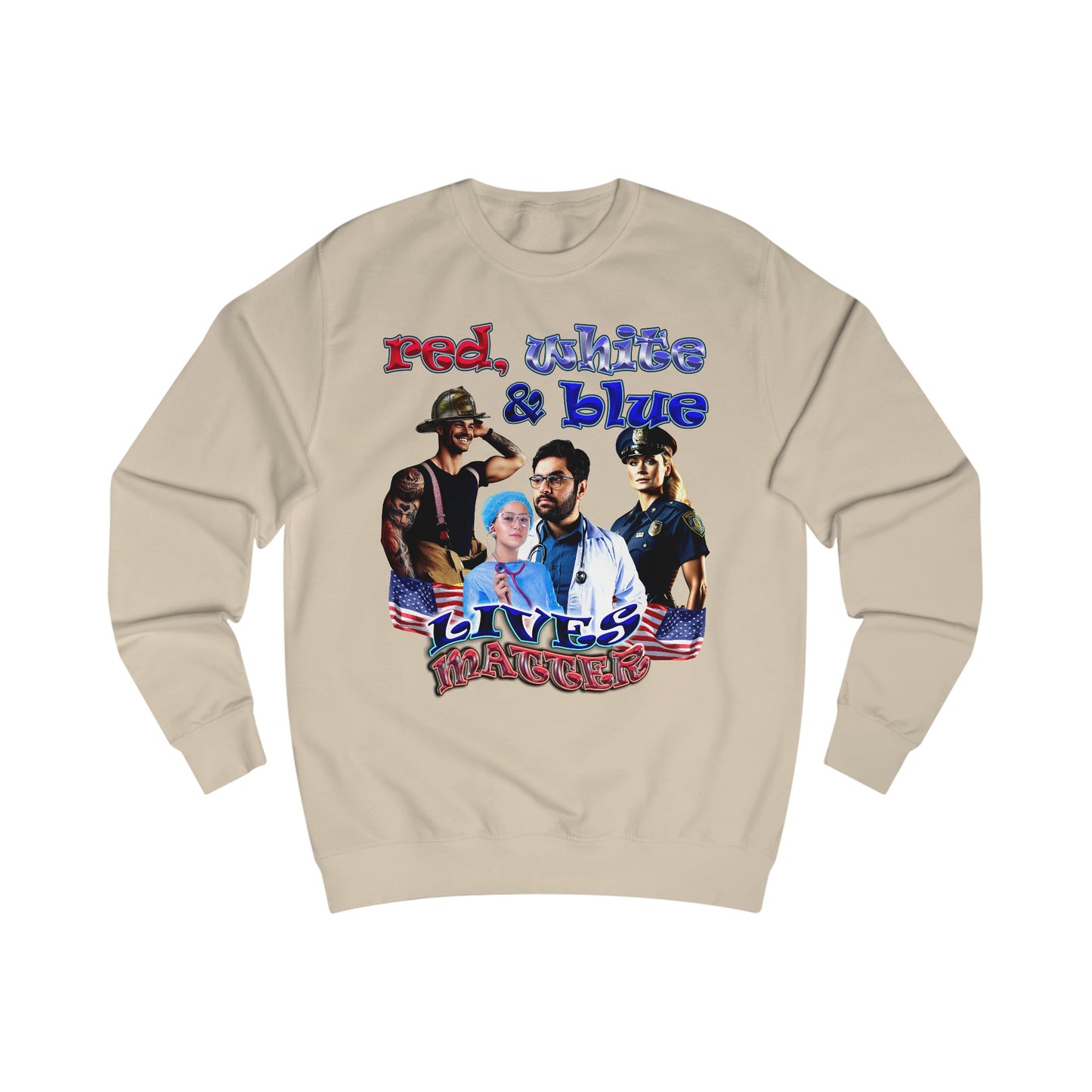 rw&b lives matter - Men's Sweatshirt