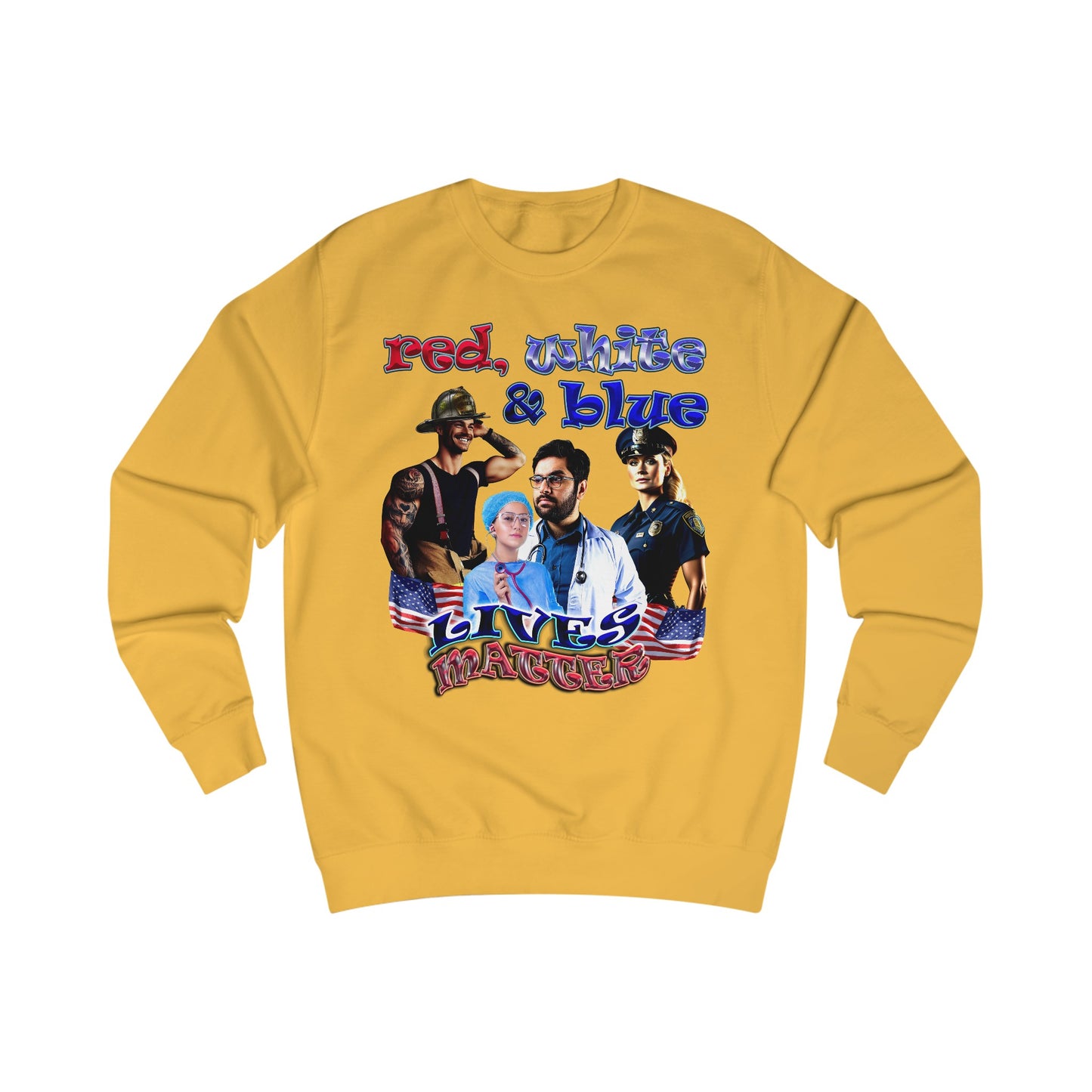 rw&b lives matter - Men's Sweatshirt