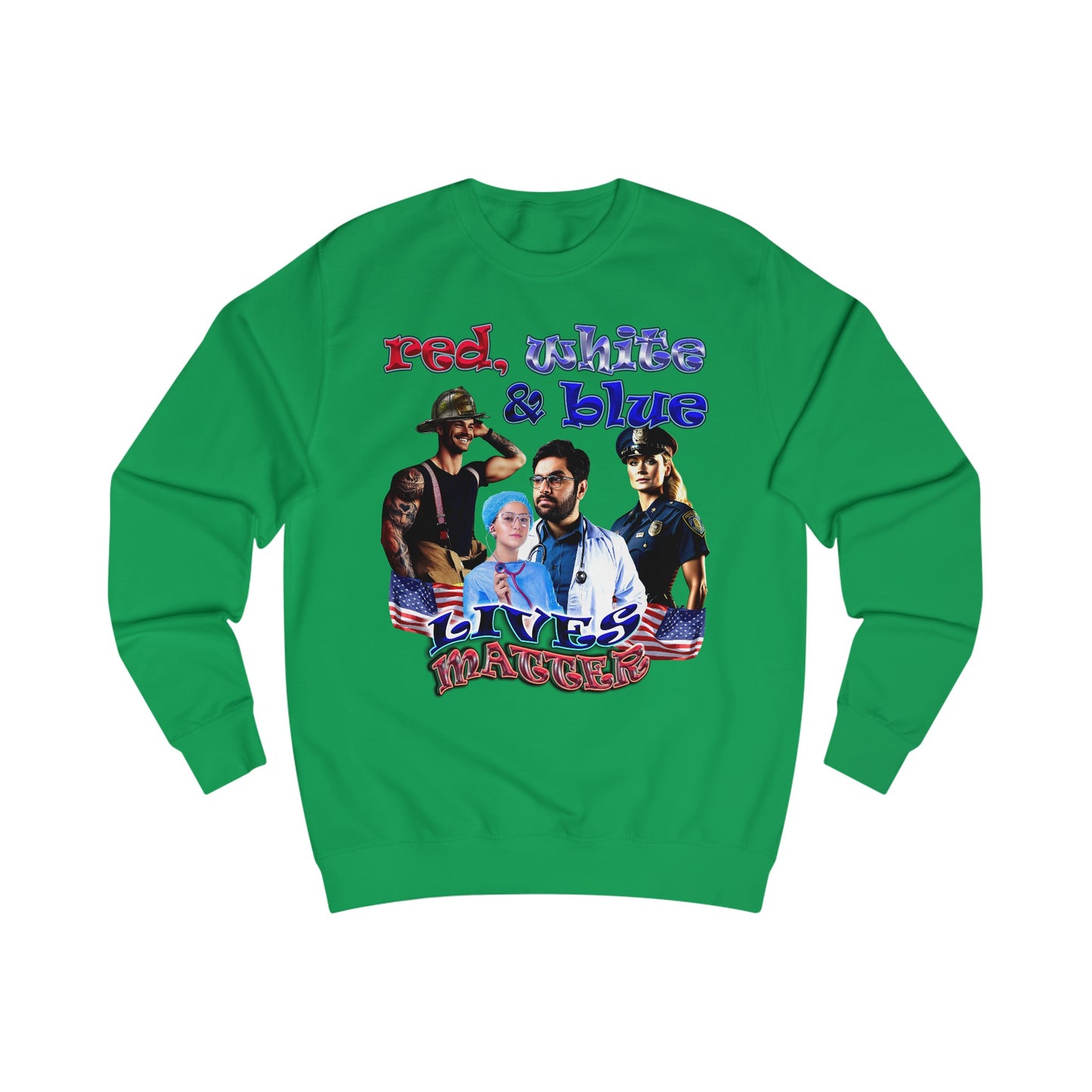 rw&b lives matter - Men's Sweatshirt
