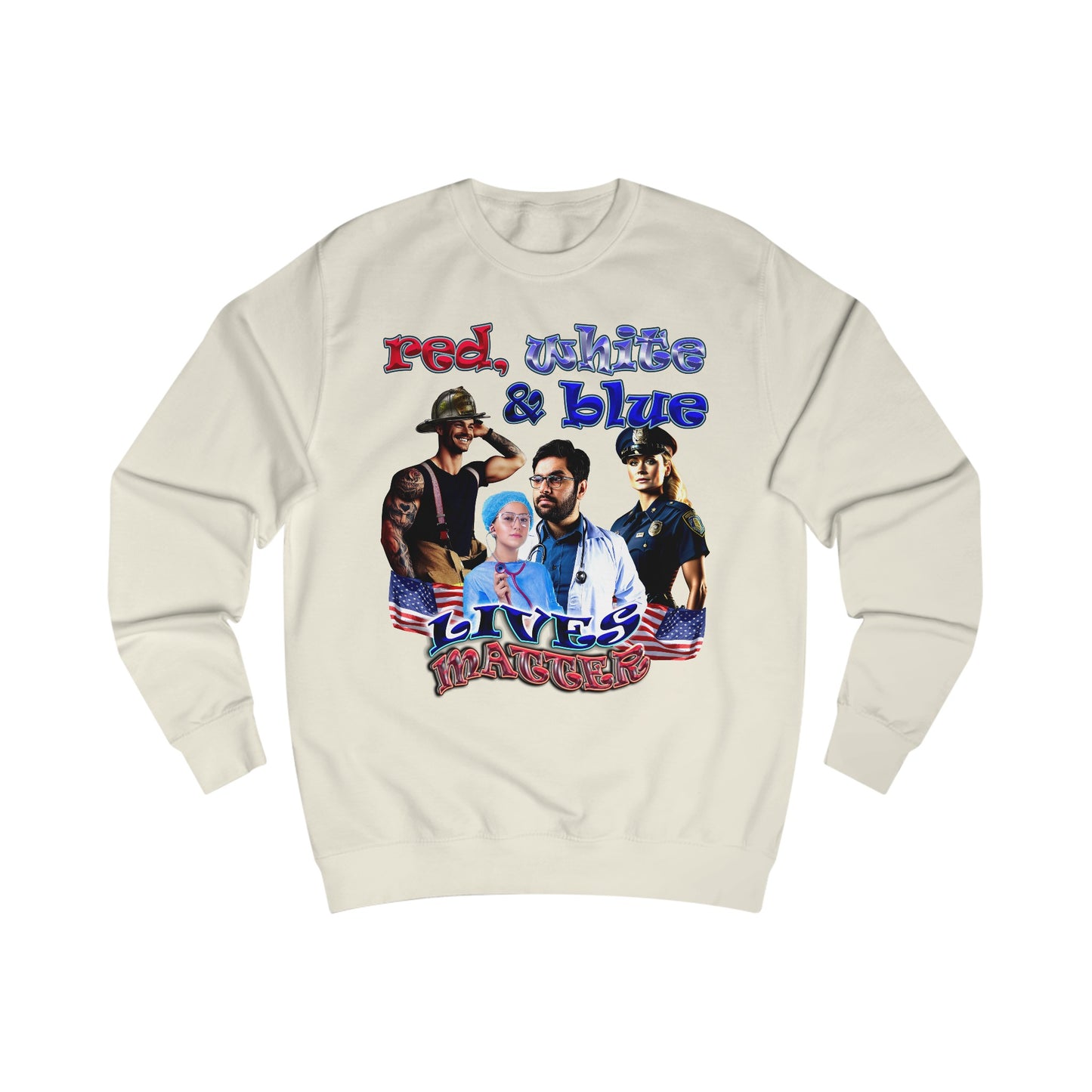 rw&b lives matter - Men's Sweatshirt