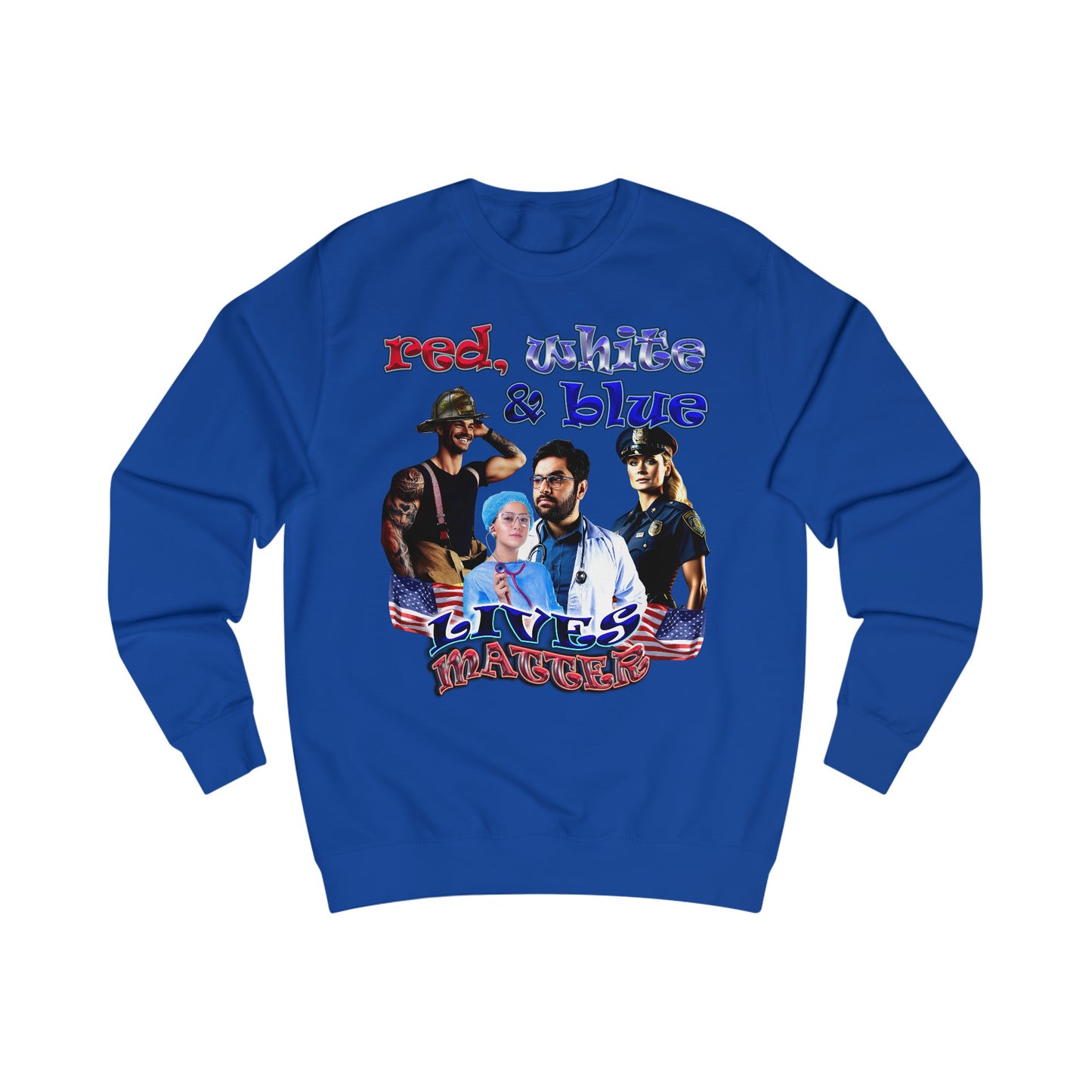rw&b lives matter - Men's Sweatshirt