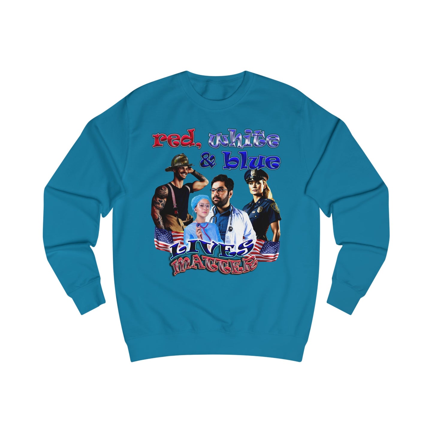 rw&b lives matter - Men's Sweatshirt