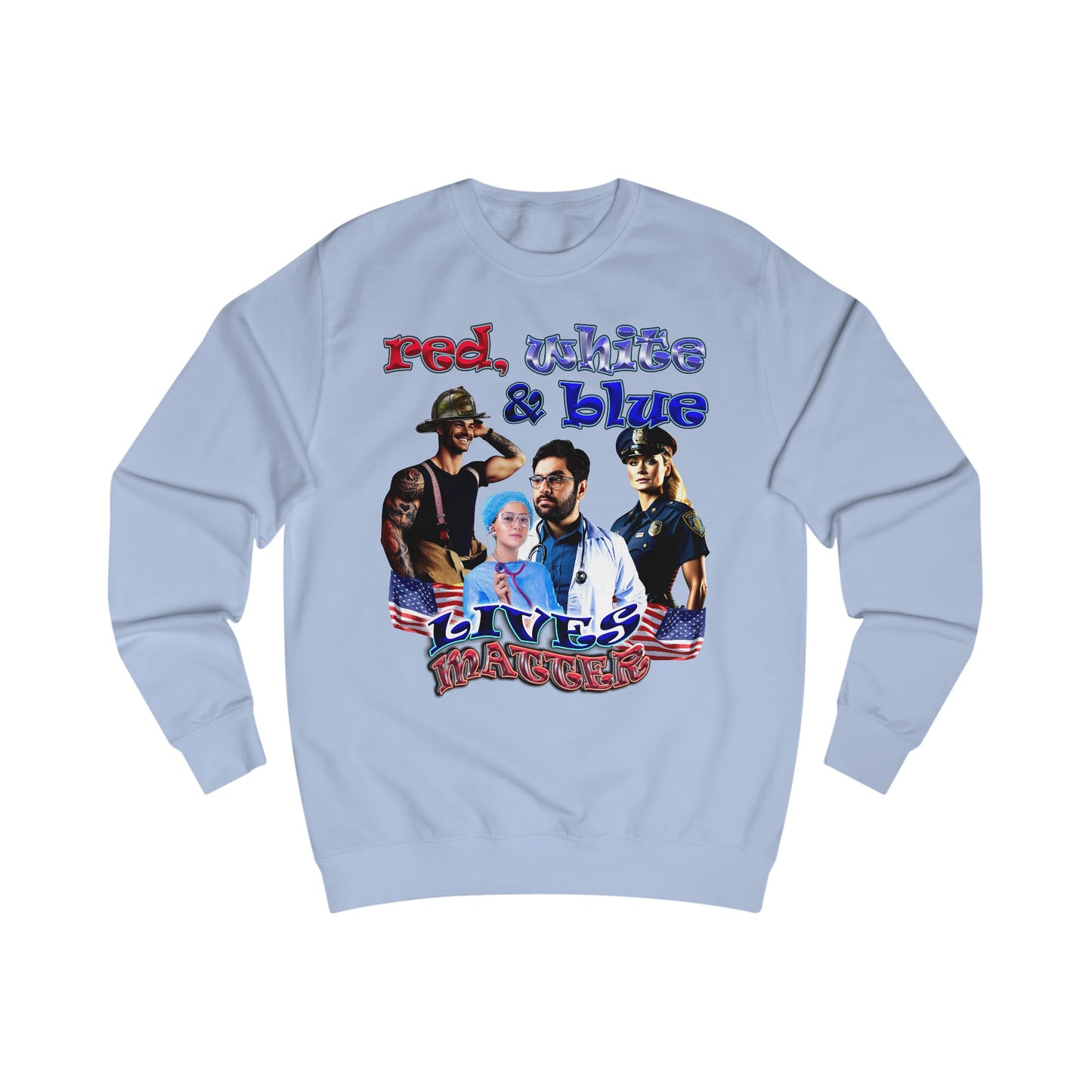 rw&b lives matter - Men's Sweatshirt