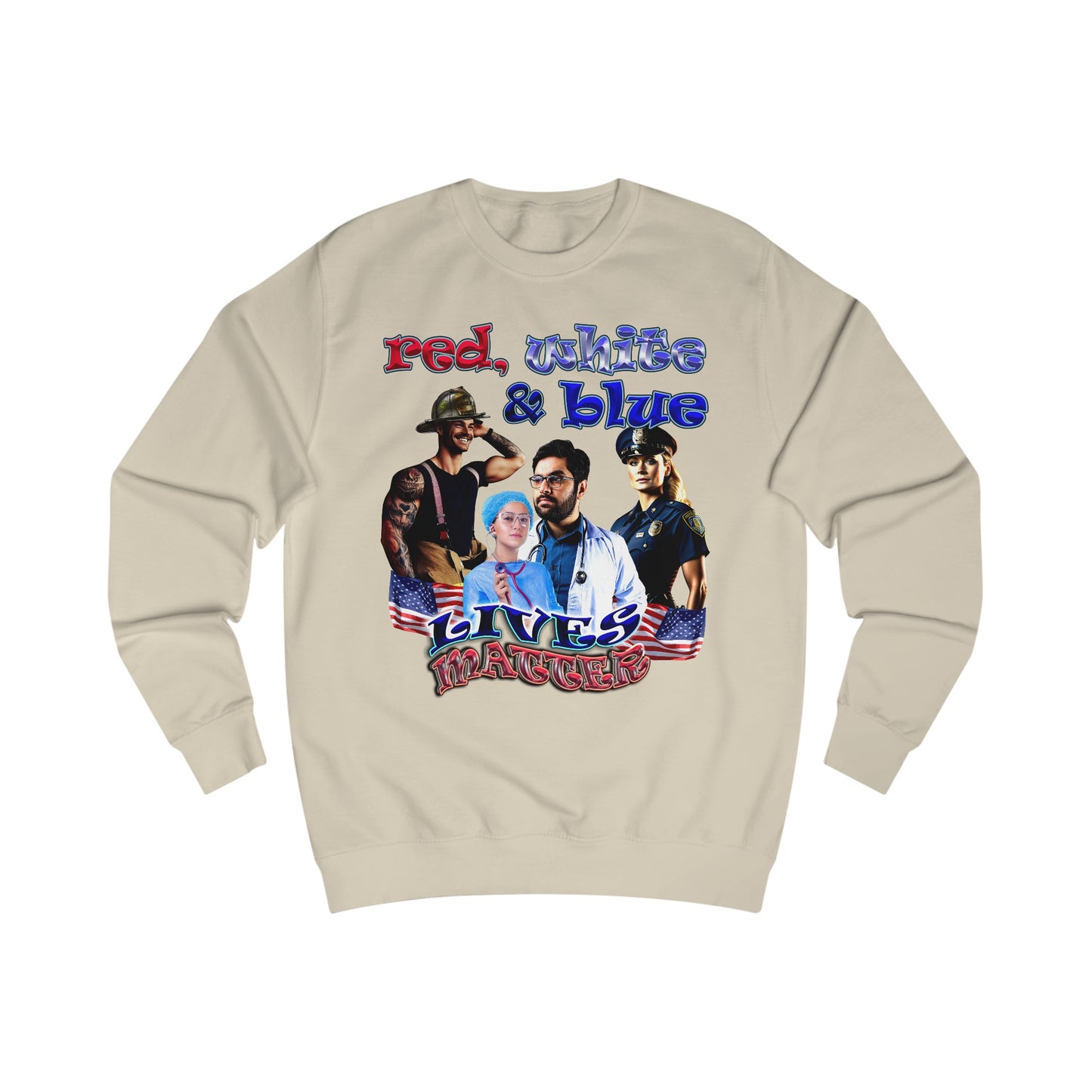 rw&b lives matter - Men's Sweatshirt