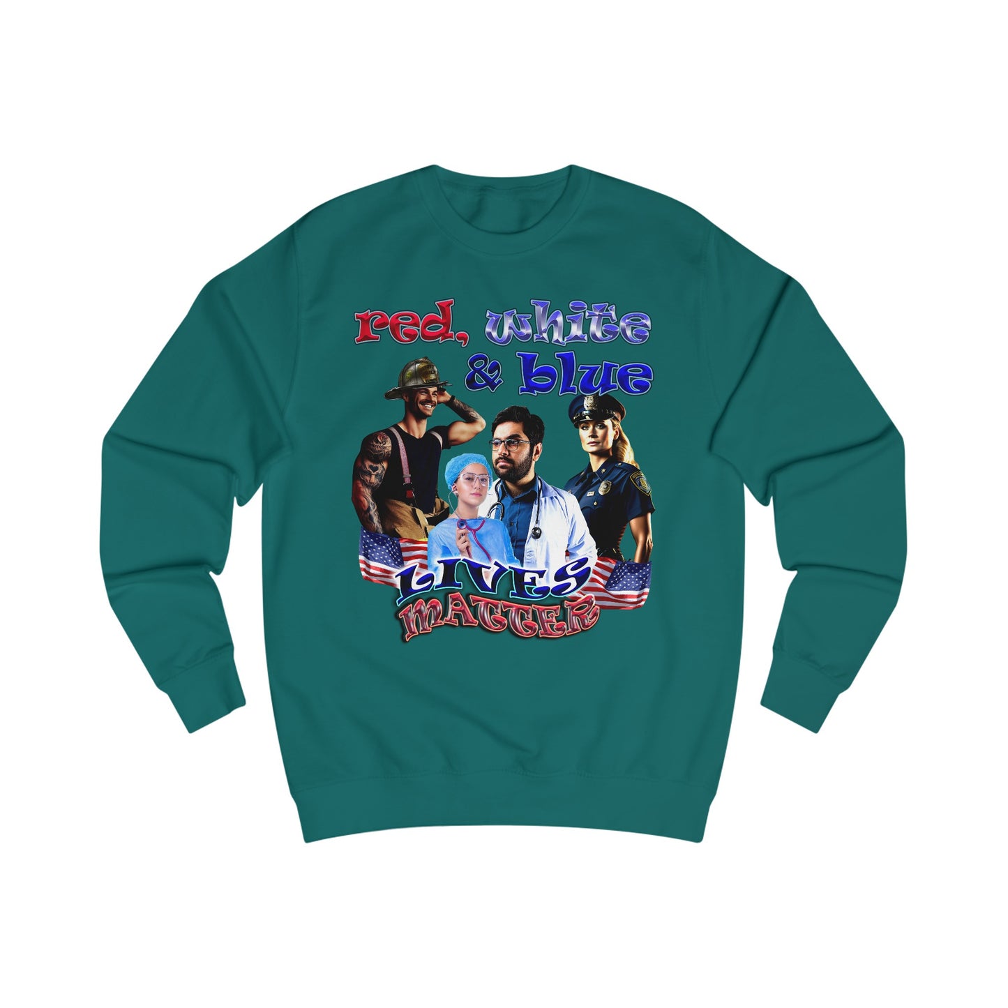 rw&b lives matter - Men's Sweatshirt