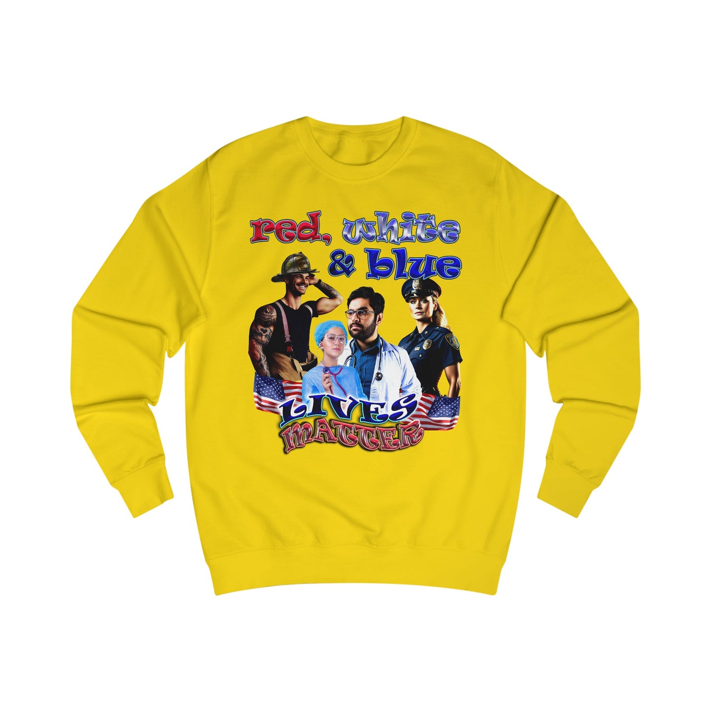 rw&b lives matter - Men's Sweatshirt