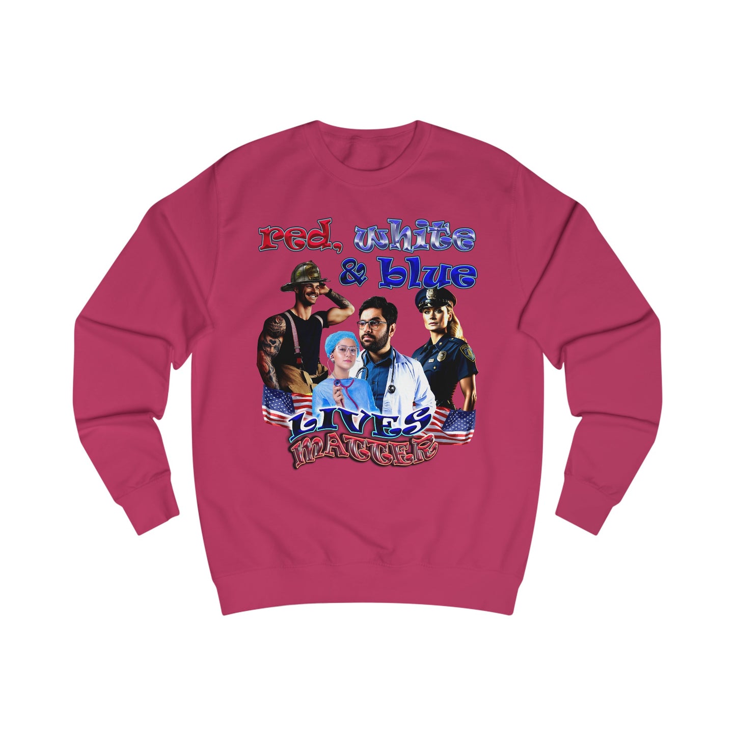 rw&b lives matter - Men's Sweatshirt