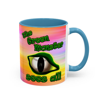 green monster - Accent Mug (color blur)