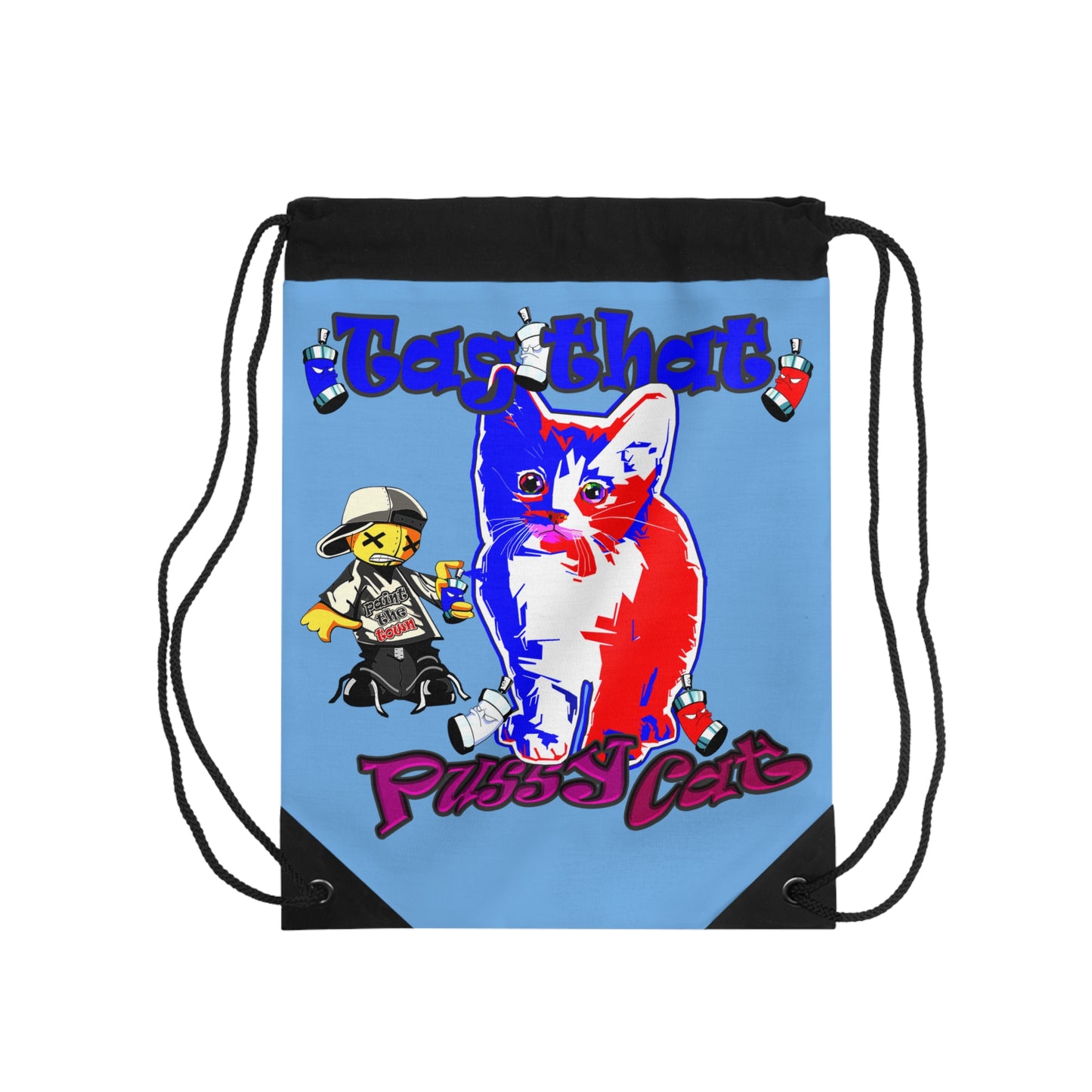 tag that - Drawstring Bag (light blue)