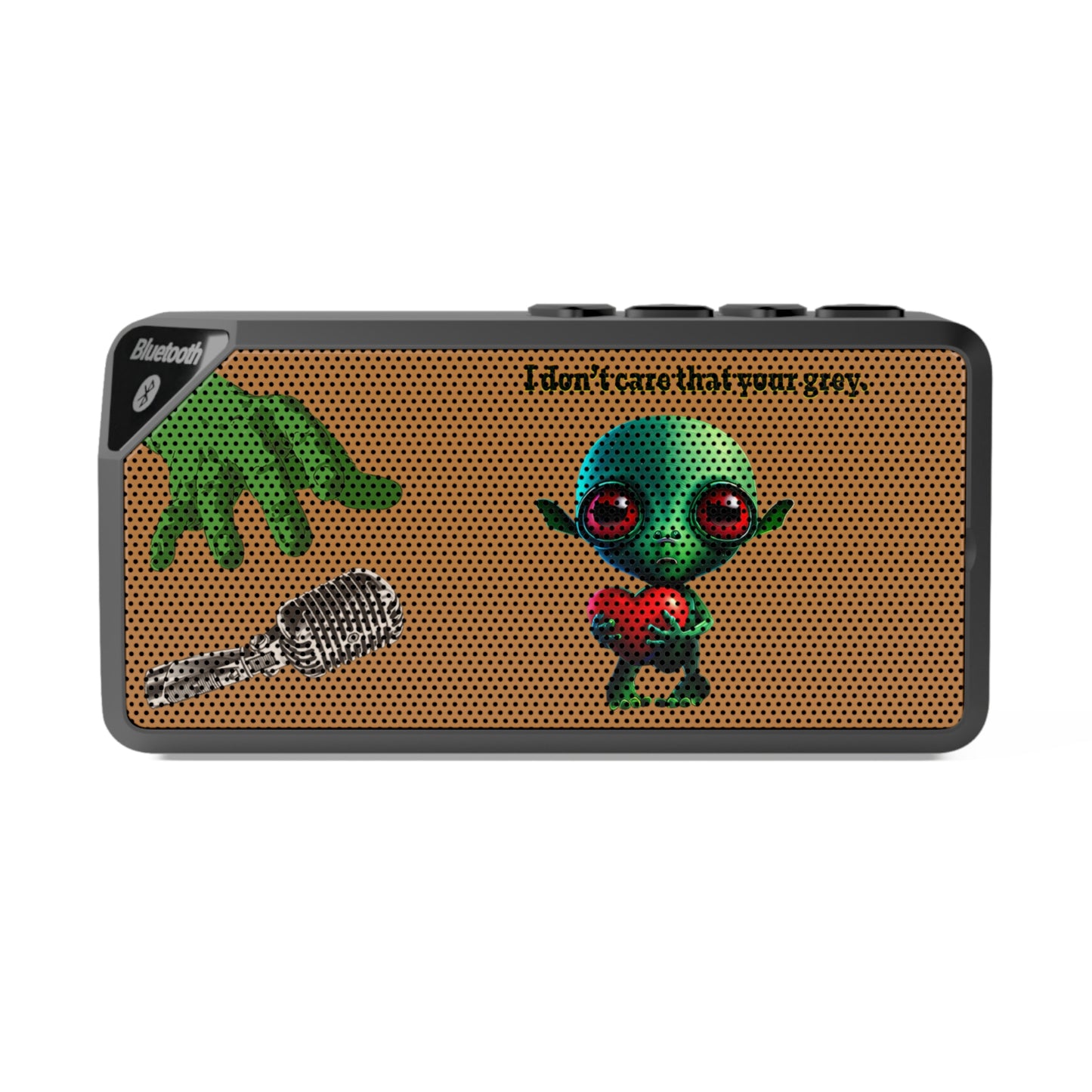 I don't care that your grey - Jabba Bluetooth Speaker (light brown)