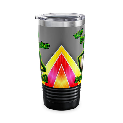 green monster - Ringneck Tumbler, 20oz (rainbow split)