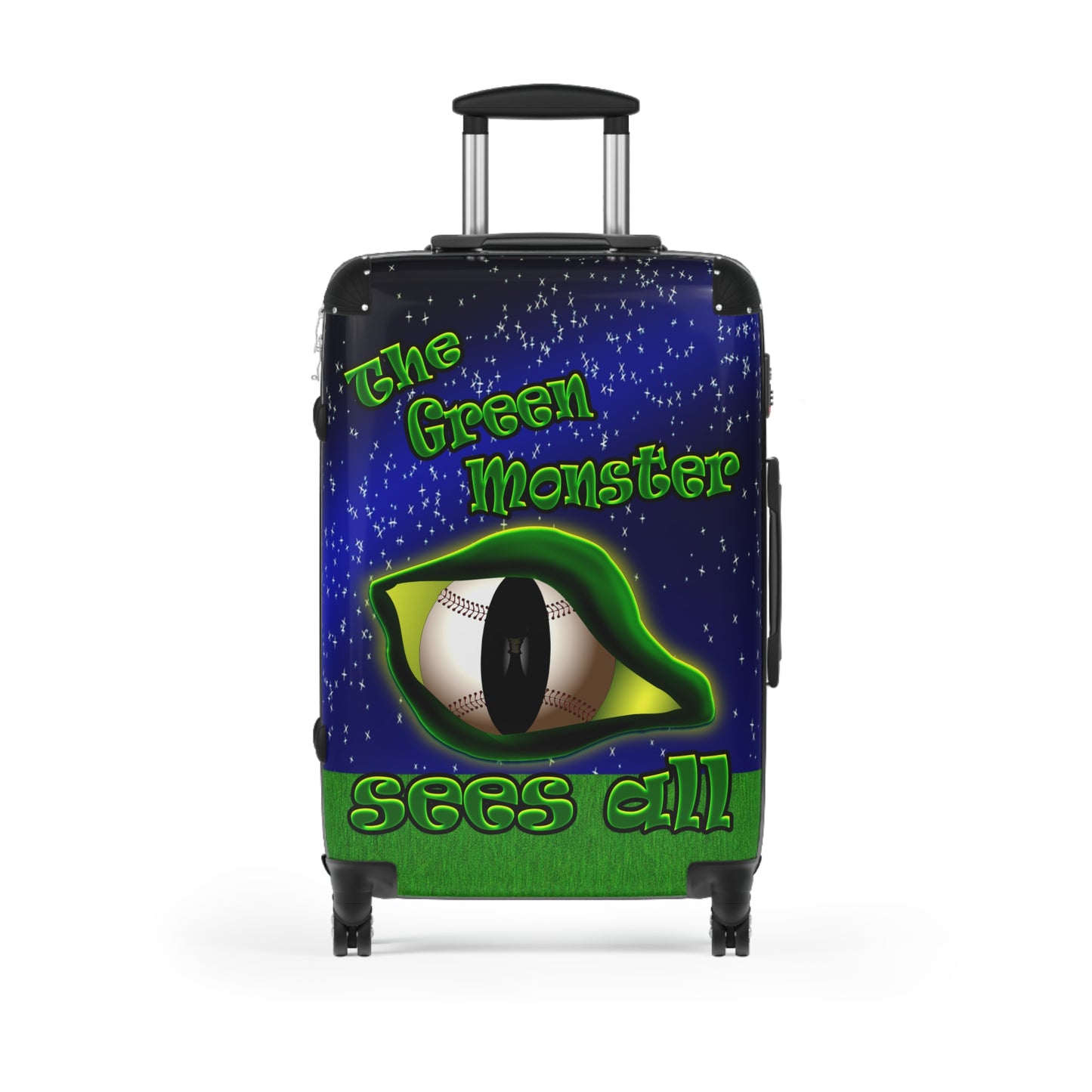 green monster - Suitcase ('snoops' background)